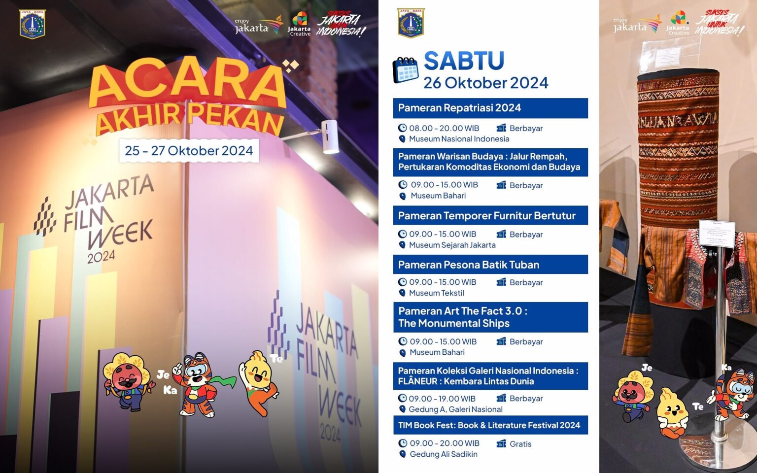 Daftar Acara Akhir Pekan Di Jakarta Pada 26 27 Oktober 2024 Beragam