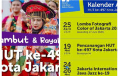 Kalender Rangkaian Acara HUT ke-497 Kota Jakarta Bulan Mei-Juni 2024, Lengkap!
