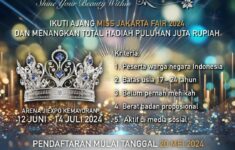 Miss Jakarta Fair 2024 Segera Diselenggarakan
