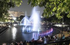 Pertunjukan Air Mancur di Lapangan Banteng Jakarta Pusat