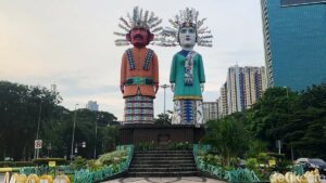 Monumen Ondel-Ondel Raksasa di Tengah Kota Jakarta