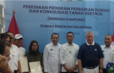 Program perbaikan rumah dan Konsolidasi Tanah Vertikal di Palmerah