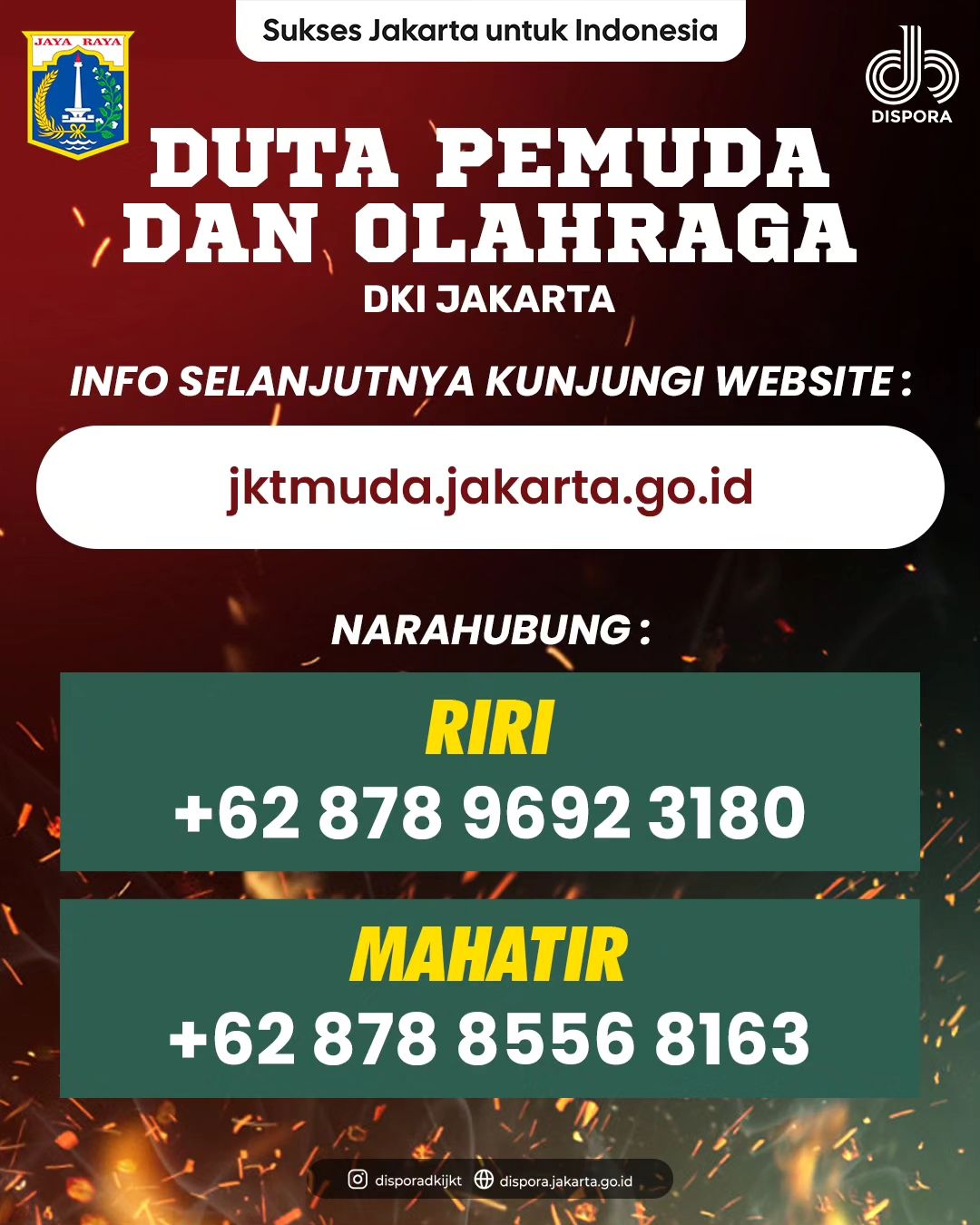 Pendaftaran Duta Pemuda dan Olahraga DKI Jakarta 