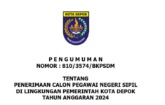 Kota Depok Buka 113 Formasi CPNS 2024