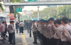 Siaga Aksi Unjuk Rasa Pendaftaran Cagub-Cawagub di Jakarta, 1.089 Personel Gabungan Bersiap