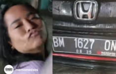 perempuan mabuk di pekanbaru tabrak pengandara lain