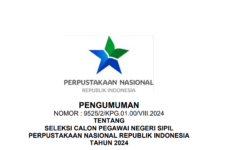 Perpusnas Buka Seleksi CPNS 2024