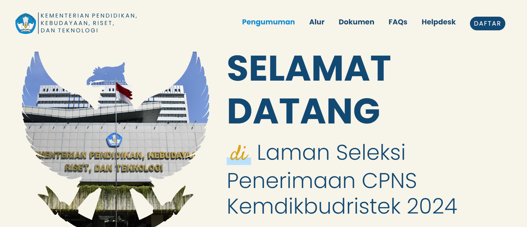 Cara Lihat Pengumuman Hasil Administrasi Kemendikbud Ristek CPNS 2024