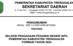 Kabupaten Trenggalek Buka 100 Formasi CPNS 2024