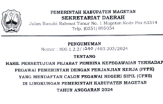 Kabupaten Magetan Buka 250 Formasi CPNS 2024