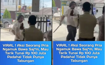 5 Fakta Pria Ngamuk Bawa Sajam di Bank Kalimantan Timur, Gaduh Tak Boleh Tarik Tunai 100 Juta!