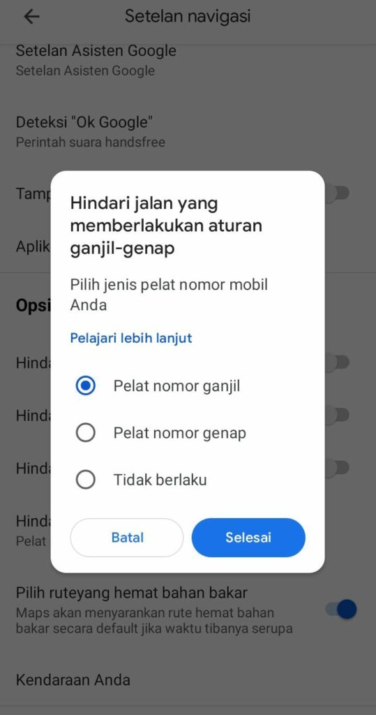 Cara Menghindari Ganjil Genap di Jakarta Pakai Google Map