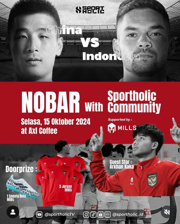 Nobar Timnas Indonesia vs China di Solo Lengkap Beserta Alamatnya