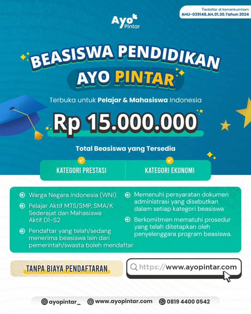 Program Beasiswa Tanpa Syarat Prestasi