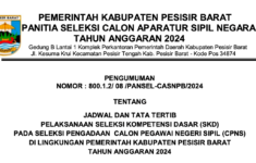 Jadwal dan Lokasi Pelaksanaan SKD CPNS 2024 Kabupaten Pesisir Barat