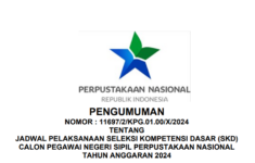 Jadwal SKD dan lokasi CPNS 2024 Perpusnas