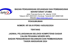 Jadwal Pelaksanaan dan Lokasi SKD CPNS 2024 BPKP