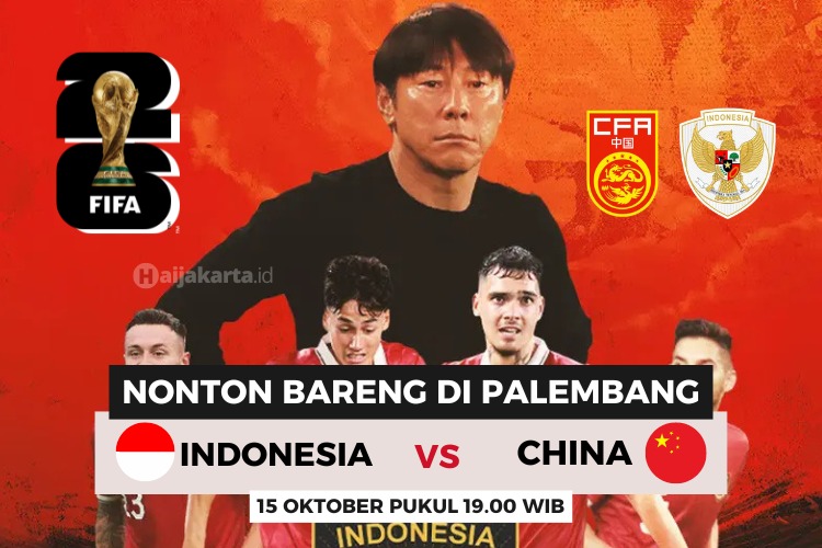 Tempat Nobar Timnas Indonesia vs China di Palembang