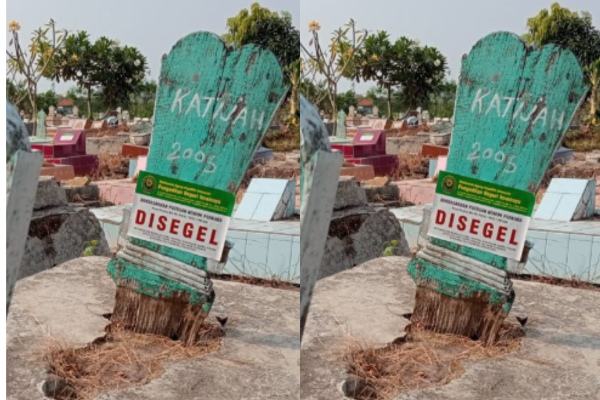 puluhan makam di Indramayu disegel PN