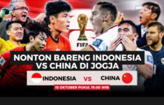 Tempat Nobar Timnas Indonesia vs China di Jogja, Kualifikasi Piala Dunia 2026 Group C