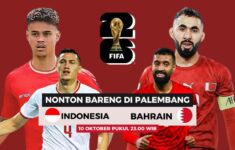 Tempat Nobar Timnas Indonesia VS Bahrain Di Palembang