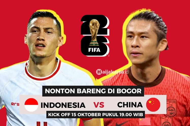 Lokasi nobar Timnas Indonesia vs China di Bogor