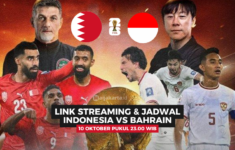 Link Streaming dan Jadwal Timnas Indonesia Vs Bahrain 10 Oktober 2024