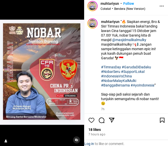 Lokasi nobar Timnas Indonesia vs China di Bogor