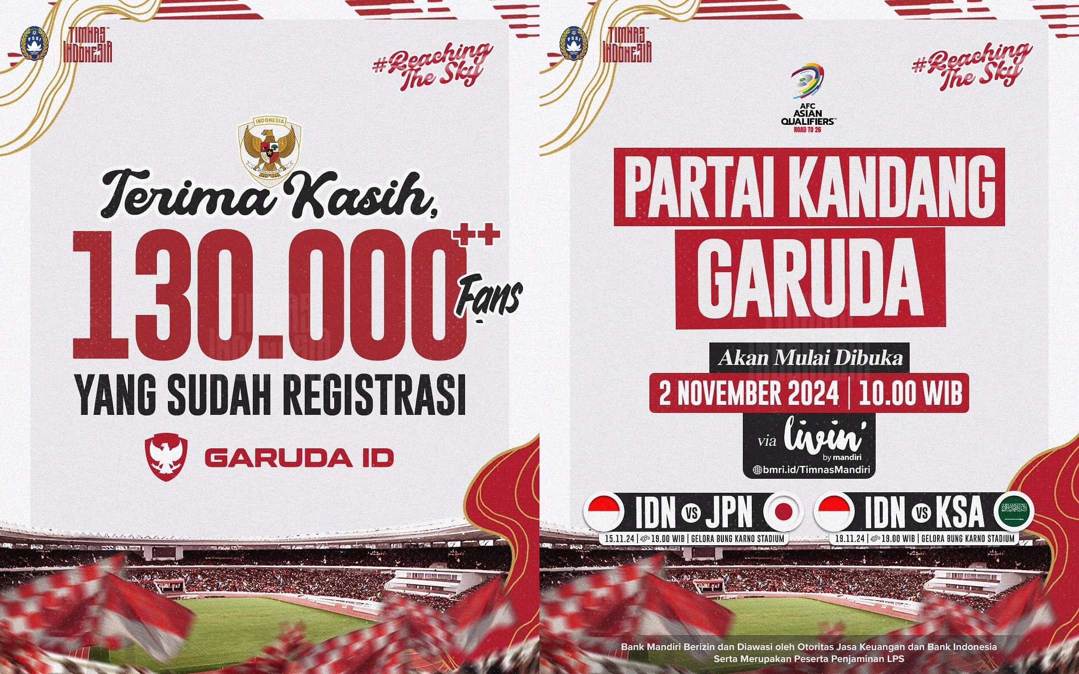 Harga Tiket Resmi Timnas Indonesia vs Jepang Sudah Dirilis