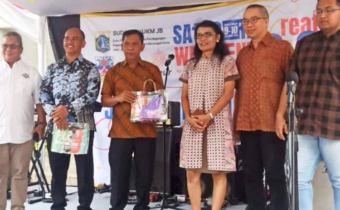 Lurah Rawa Buaya dan Camat Cengkareng Pantau Bazar Sathora Creative Weekend Bersama JAK Preneur