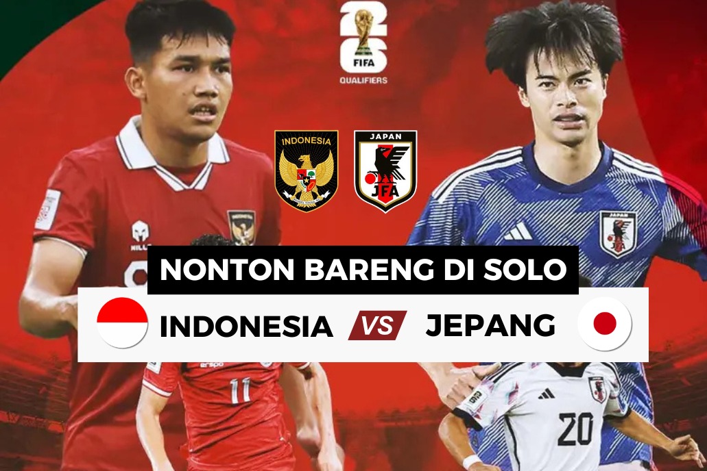 Nobar Timnas Indonesia vs Jepang di Solo