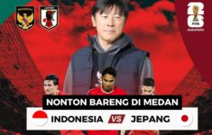 Lokasi Nobar Timnas Indonesia vs Jepang di Medan