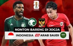 Tempat Nobar Timnas Indonesia vs Arab Saudi di Jogja