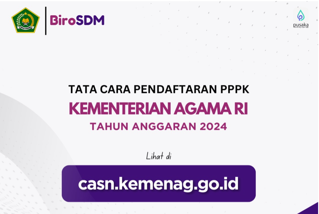 Pendaftaran PPPK 2024 Kementerian Agama