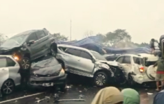 Tabrakan Beruntun di Tol Purbaleunyi KM 92 arah Jakarta