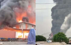 Kebakaran Pabrik Minyak Goreng di Bekasi Belum Padam, Penuh Kepulan Asap Hitam