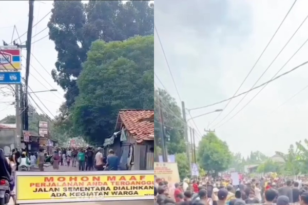 Warga Meruyung Depok Demo Tolak TPS Liar, Protes Bau Sampah Sudah 3 Bulan