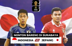 Lokasi Nobar Timnas Indonesia vs Jepang di Surabaya, Lanjutan Kualifikasi Piala Dunia 2026 Zona Asia