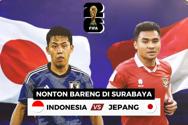 Lokasi Nobar Timnas Indonesia vs Jepang di Surabaya, Lanjutan Kualifikasi Piala Dunia 2026 Zona Asia