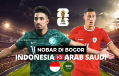 Lokasi Nobar Timnas Indonesia vs Arab Saudi di Bogor, Kualifikasi Piala Dunia Round 3 Zona Asia