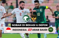 Tempat Nobar Timnas Indonesia vs Arab Saudi di Bekasi dan Depok, Kualifikasi Piala Dunia 2026