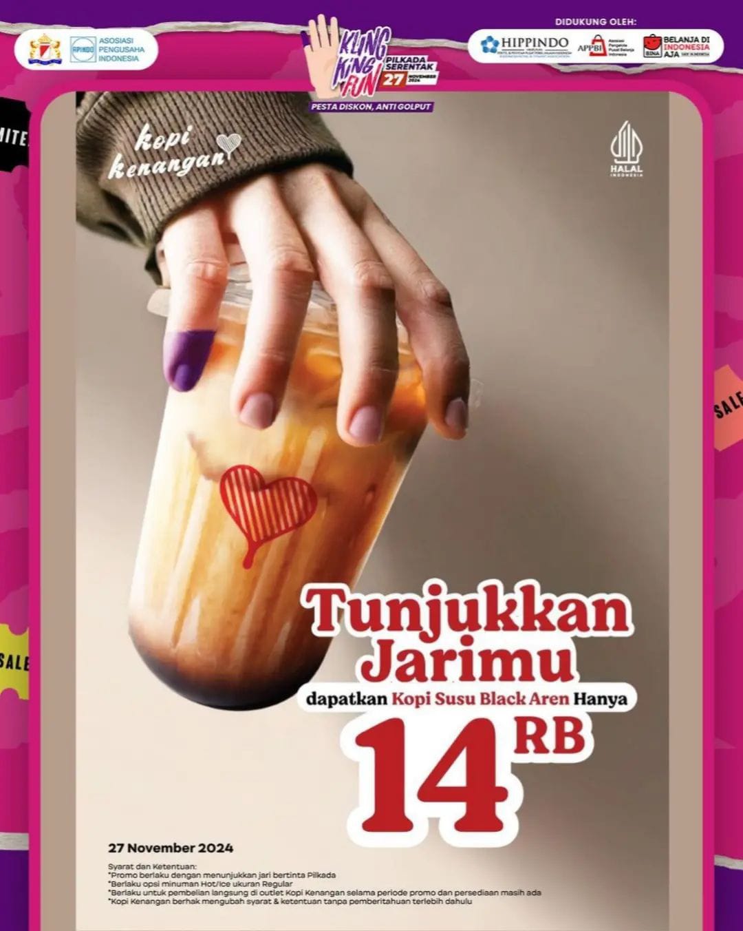 Daftar Minuman Spesial Promo Pilkada 2024