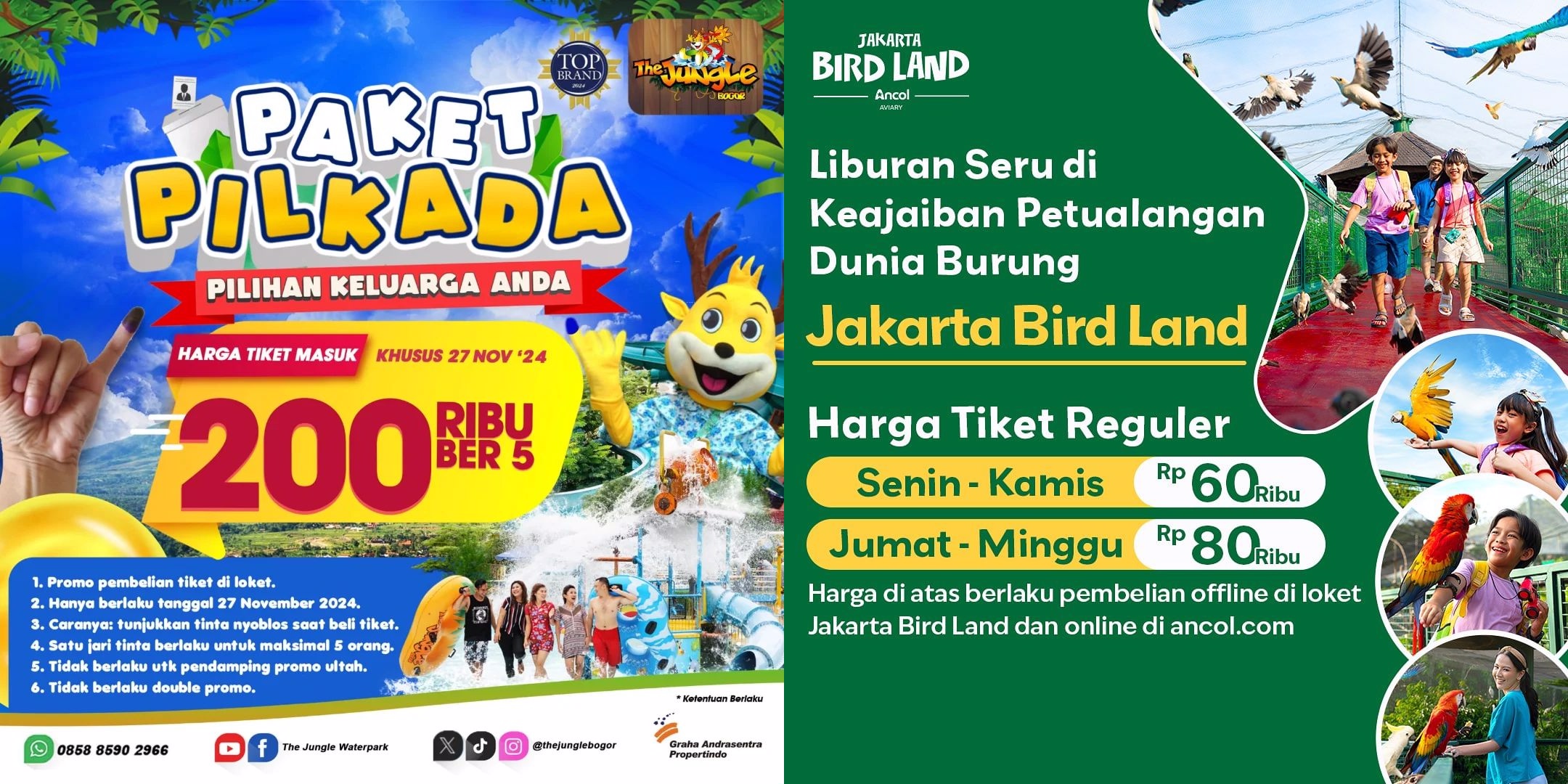 Daftar Promo Pilkada 2024 Tempat Wisata Berbagai Wilayah Indonesia