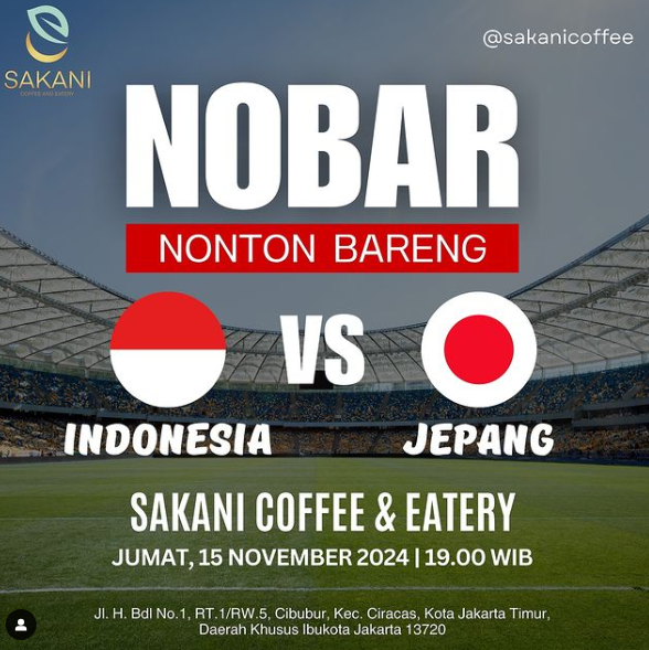 Lokasi Nobar Timnas Indonesia VS Jepang Di Jakarta