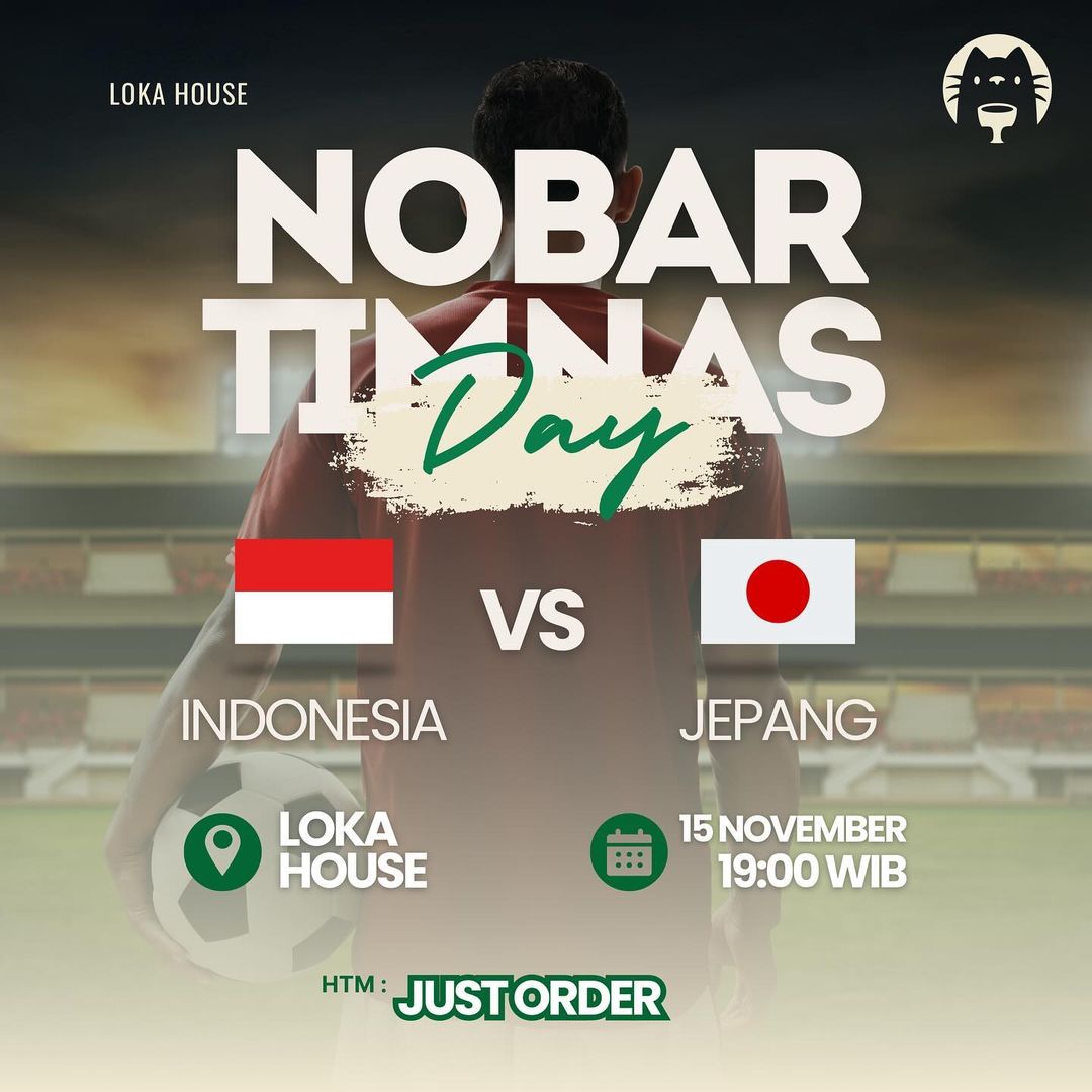 Lokasi Nobar Timnas Indonesia vs Jepang di Bandung