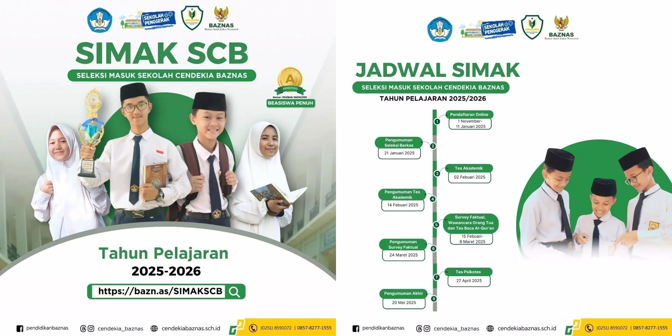 Syarat dan Cara Daftar Seleksi Masuk Sekolah Cendekia BAZNAS