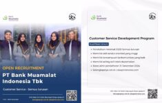 Lowongan Kerja di PT Bank Muamalat Indonesia Tbk Buka Program Customer Service Development Program