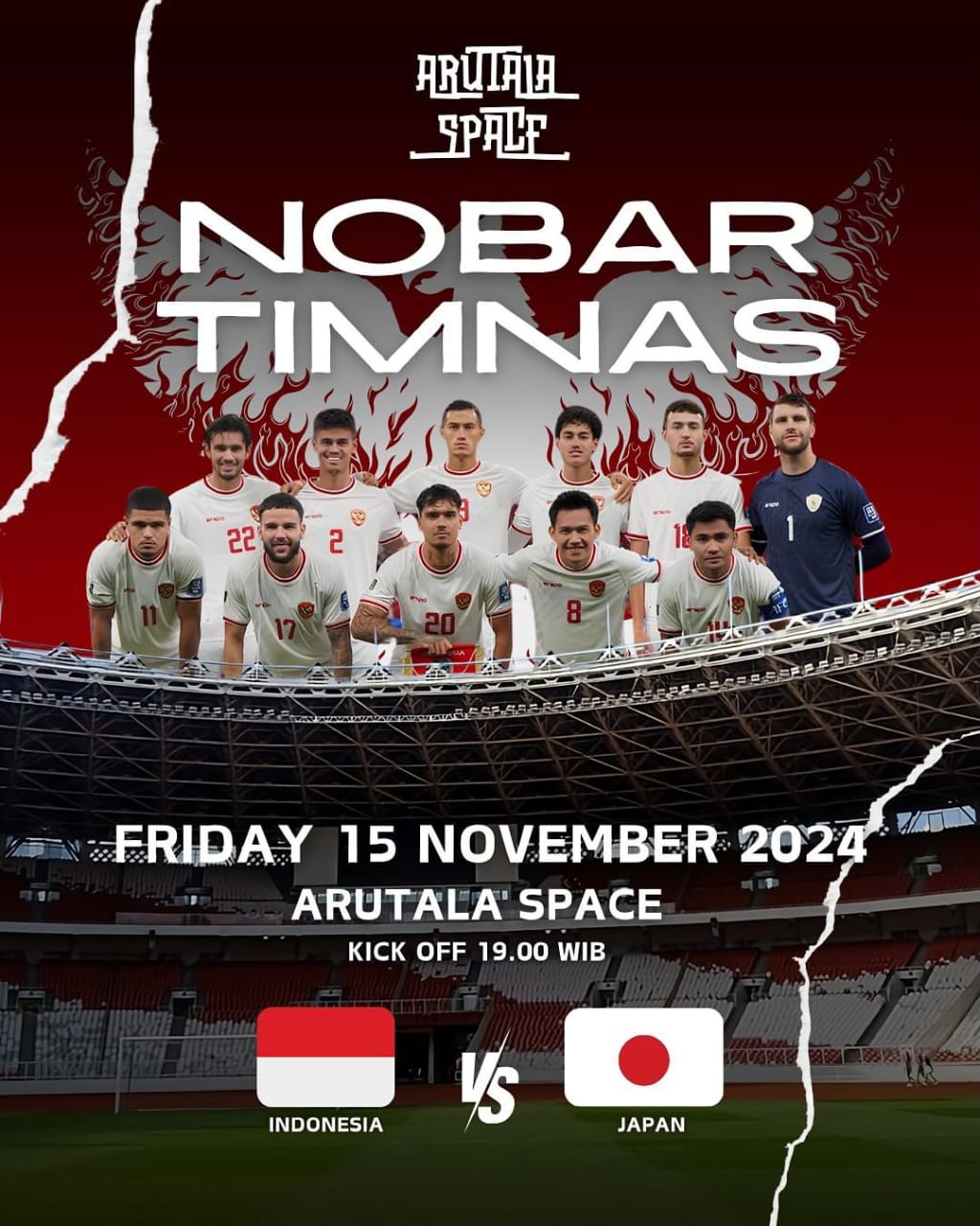 Nobar Timnas Indonesia vs Jepang di Solo