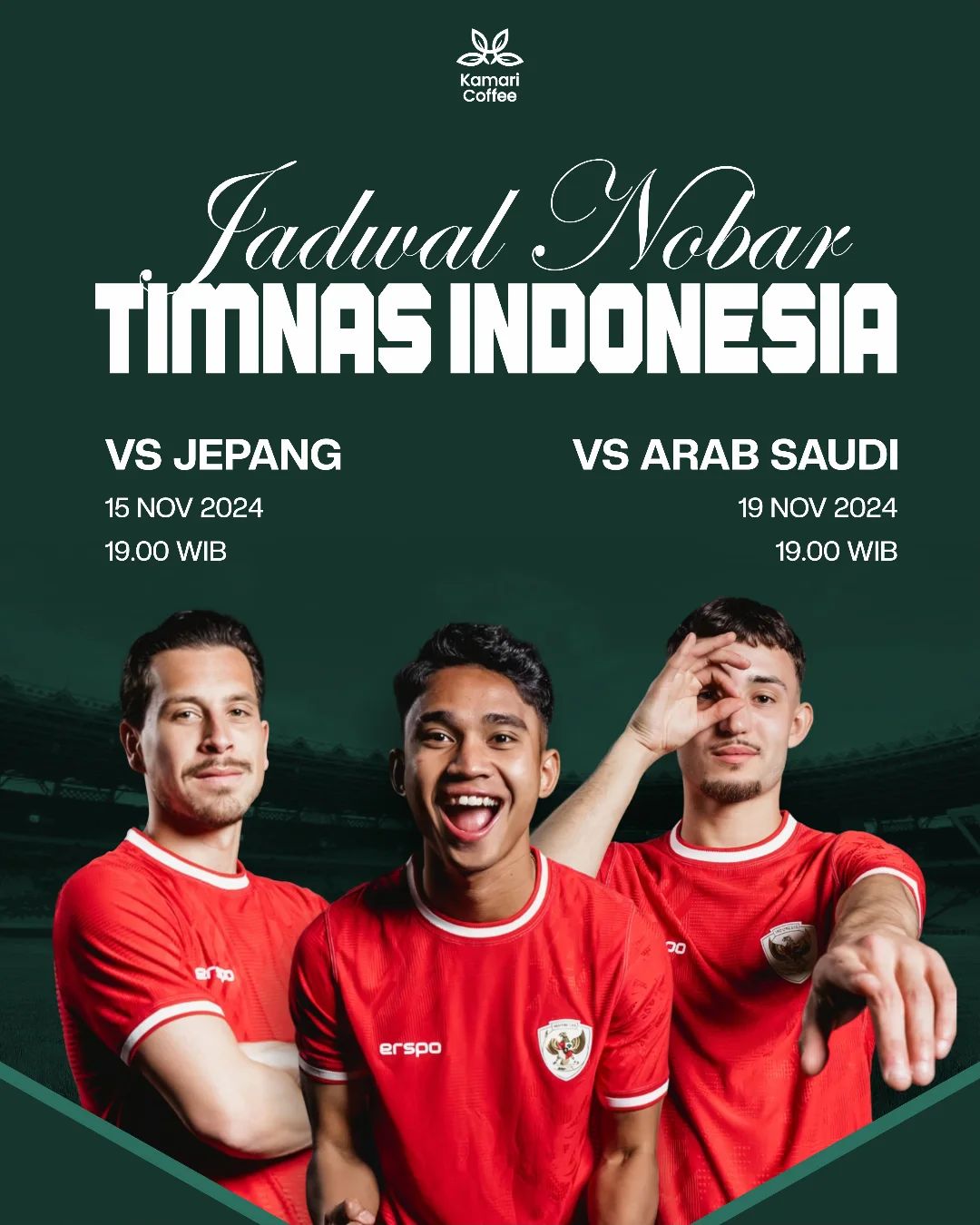 Tempat Nobar Timnas Indonesia vs Arab Saudi di Jogja