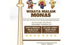 Wisata Malam Monas Dibuka Kembali Jelang Libur Nataru 2024/2025